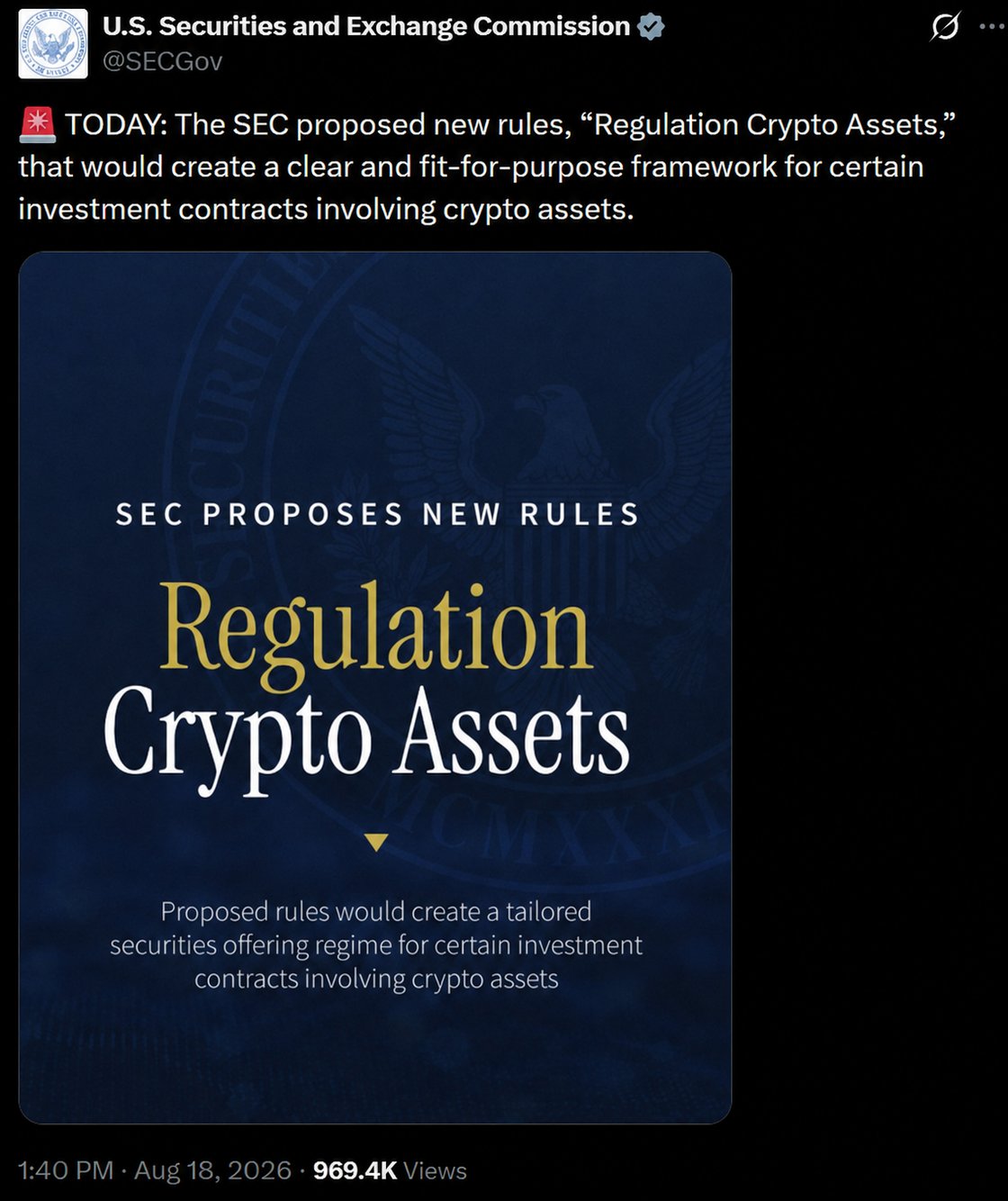SEC PROPOSES CRYPTO RULES